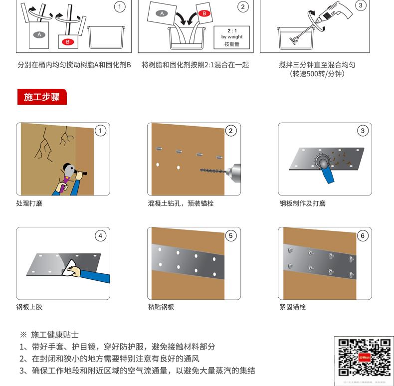 包钢剑河粘钢加固施工过程